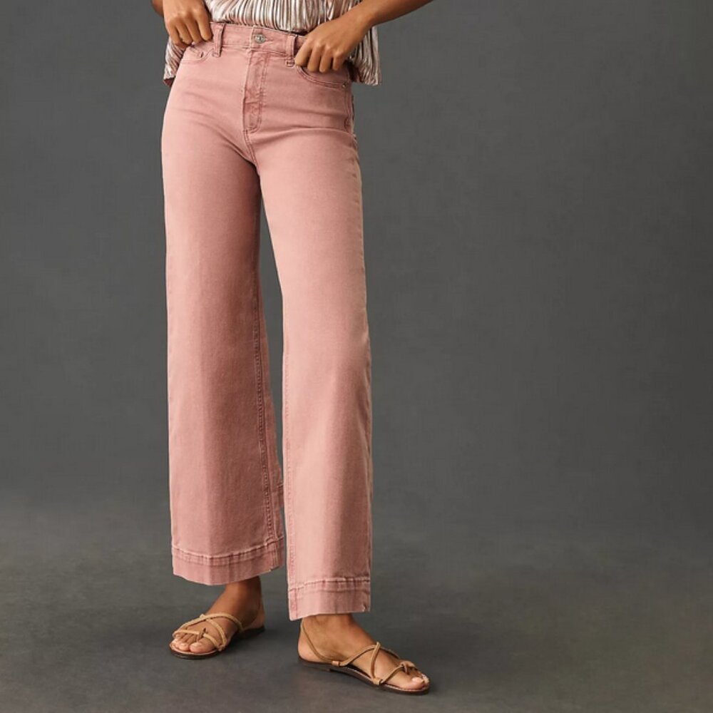 NWT Anthropologie PAIGE Anessa Ankle Wide Leg Size 31